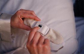 Photo showing hot to turn on SleepGuard biofeedback module